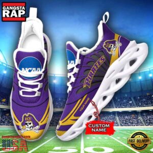 NCAA East Carolina Pirates Custom Name Air Max Shoes Air Cushion Sneakerss