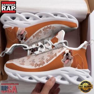 English Bulldog Dogs Lover Air Max Shoes Air Cushion Sneakers, Running Sneakers