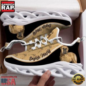 English Mastiff Dogs Lover Air Max Shoes Air Cushion Sneakers, Running Sneakers