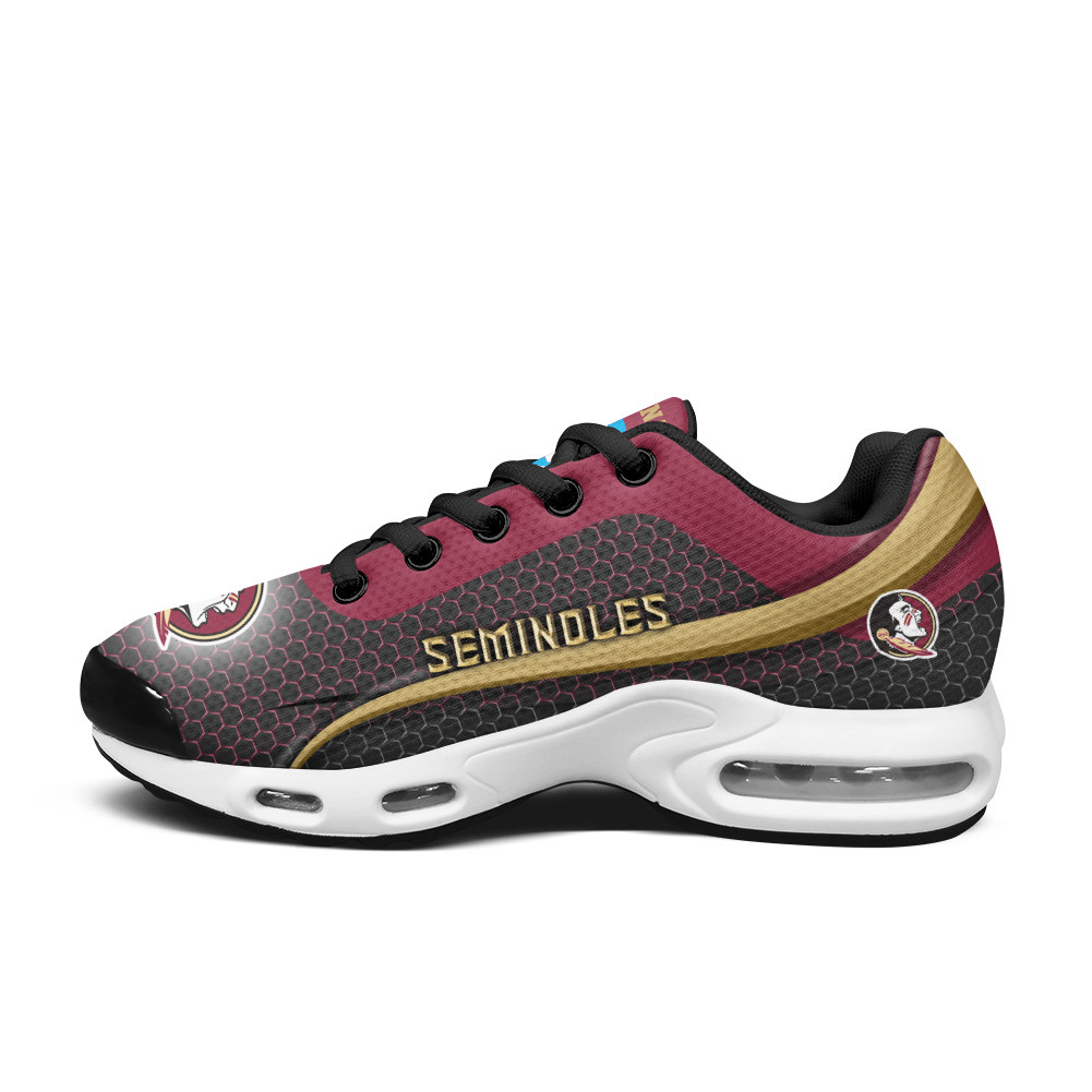 Florida State Personalized Name Team Colors Wave Line Beehive Pattern Air Max Shoes Air Cushion Sneakers 1 Florida State Personalized Name Team Colors Wave Line Beehive Pattern Air Max Shoes Air Cushion Sneakers