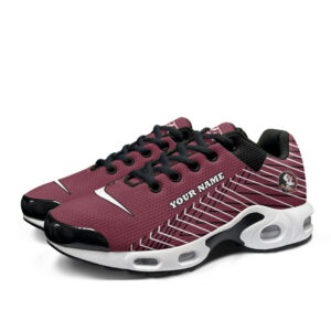 Florida State Seminoles Personalized Name Team Colors Jagged Lines Air Max Shoes Air Cushion Sneakers