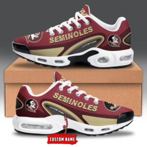 Florida State Seminoles Personalized Name Team Logo Mix Colors Oval Line Air Max Shoes Air Cushion Sneakers