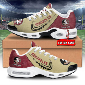 Florida State Seminoles Personalized Name Team Logo Mix Colors Stitch Line Shoes Air Cushion Sneakers