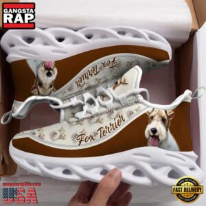 Fox Terrier Dogs Lover Air Max Shoes Air Cushion Sneakers, Running Sneakers