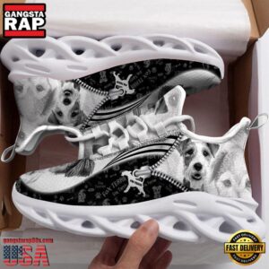 Fox Terrier Sketch Dogs Lover Air Max Shoes Air Cushion Sneakers, Running Sneakers