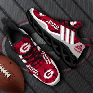 Georgia Bulldogs Black Max Soul Shoes 2025 Versions Custom Name 466