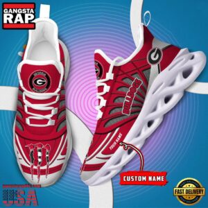 NCAA Georgia Bulldogs Custom Name Air Max Shoes Air Cushion Sneakers