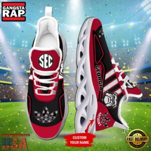 NCAA Georgia Bulldogs Mascot Custom Name Air Max Shoes Air Cushion Sneakers
