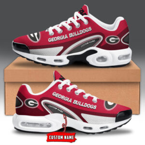 Georgia Bulldogs Personalized Name Team Logo Mix Colors Oval Line Shoes Air Cushion Sneakers