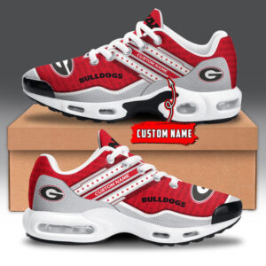 Georgia Bulldogs Personalized Name Team Logo Mix Colors Star Line Shoes Air Cushion Sneakers