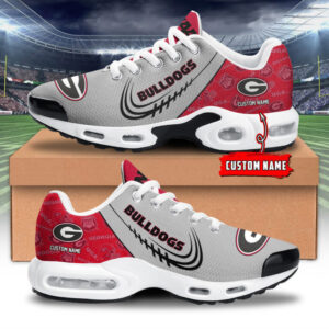 Georgia Bulldogs Personalized Name Team Logo Mix Colors Stitch Line Shoes Air Cushion Sneakers