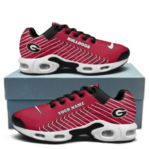 Georgia Personalized Name Team Colors Jagged Lines Shoes Air Cushion Sneakers