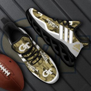 Georgia Tech Yellow Jackets Black Max Soul Shoes 2025 Versions Custom Name 466