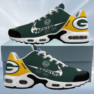 Green Bay Packers Est. Custom Name Air Max Shoes Air Cushion Sneakers