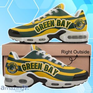 Green Bay Packers Football Team Logo Colors Waves Air Max Shoes Air Cushion Sneakers