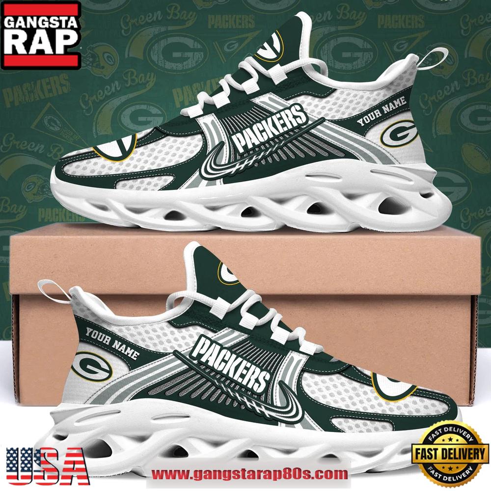 Green Bay Packers Custom Name Clunky Sneaker Max Soul Shoes 1 Green Bay Packers Custom Name Clunky Sneaker Max Soul Shoes