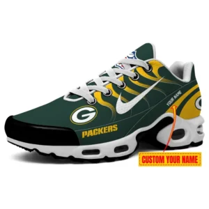 Green Bay Packers Personalized Name Team Mix Colors V3 Air Max Shoes Air Cushion Sneakers