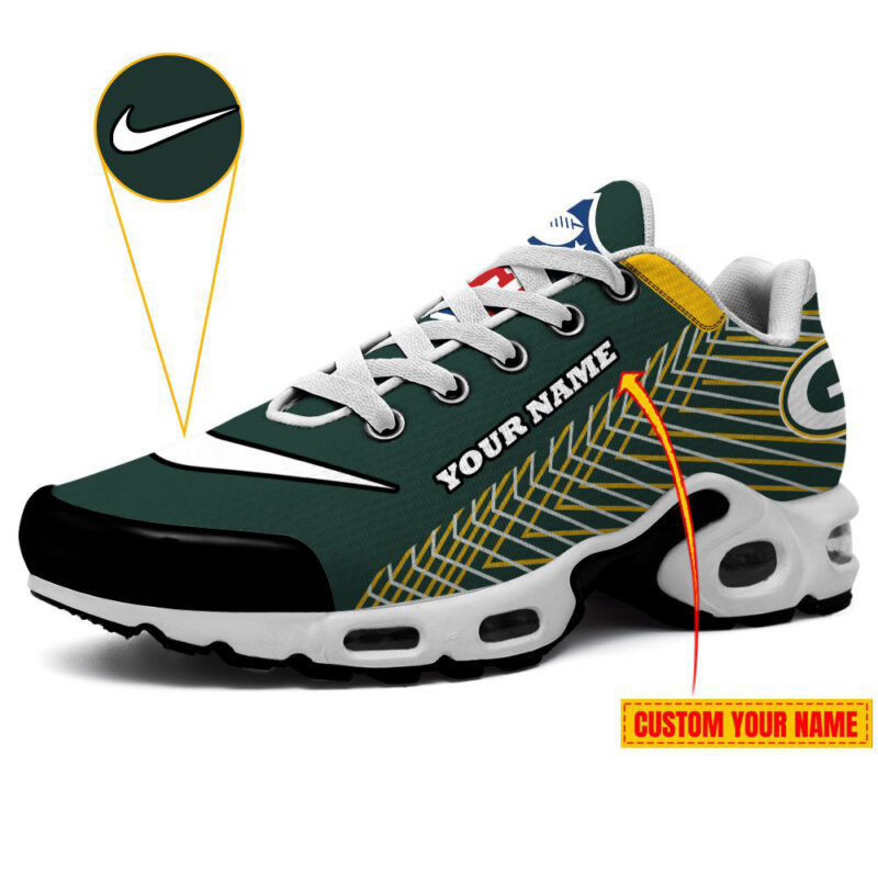 Green Bay Packers Shoes Air Cushion Sneakers 1 Green Bay Packers Shoes Air Cushion Sneakers