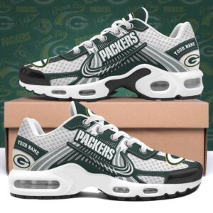 Green Bay Packers Shoes Custom Your Name, Sport Team Shoes