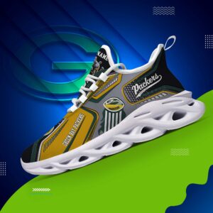 Green Bay Packers White C Sneakers 2025 Version Personalized Your Name, Sport Sneakers , Sport Gifts Ph605