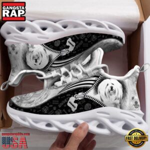 Havanese Sketch Dogs Lover Air Max Shoes Air Cushion Sneakers, Running Sneakers