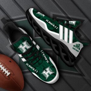 Hawaii Rainbow Warriors Black Max Soul Shoes 2025 Versions Custom Name 466