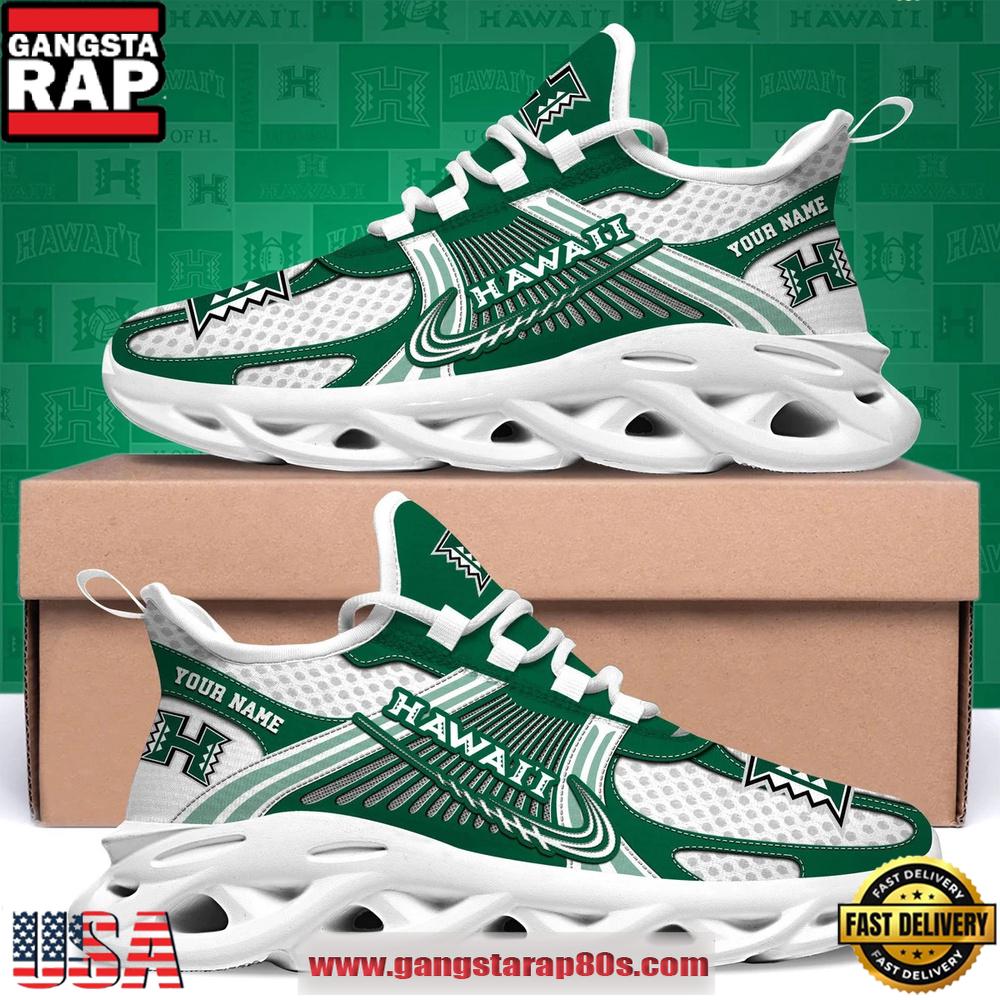 Hawaii Rainbow Warriors Custom Name Clunky Sneaker Max Soul Shoes 1 Hawaii Rainbow Warriors Custom Name Clunky Sneaker Max Soul Shoes