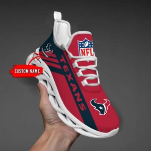 Houston Texans Black Max Soul Shoes 2025 Versions Custom Name 635