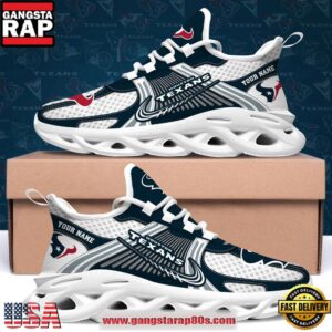 Houston Texans Custom Name Clunky Sneaker Max Soul Shoes