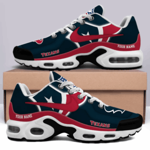 Houston Texans Personalized Name Team Mix Colors V1 Air Max Shoes Air Cushion Sneakers