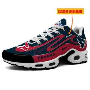 Houston Texans Personalized Name Team Mix Colors V2 Air Max Shoes Air Cushion Sneakers