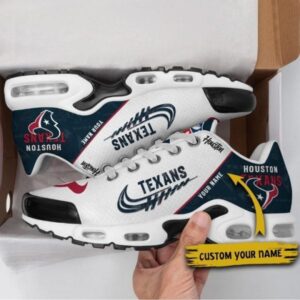 Houston Texans Personalized Name Team Mix Colors Wing Logo Shoes Air Cushion Sneakers