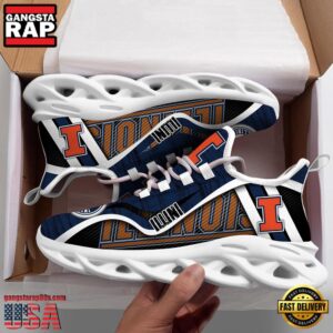 Illinois Fighting Illini NCAA Clunky Air Max Shoes Air Cushion Sneakers
