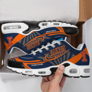 Illinois Fighting Illini Personalized Air Max Shoes Air Cushion Sneakers