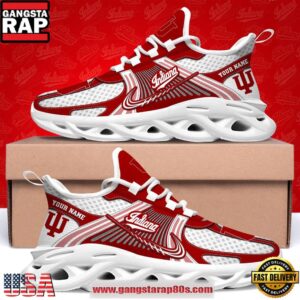 Indiana Hoosiers Custom Name Clunky Sneaker Max Soul Shoes