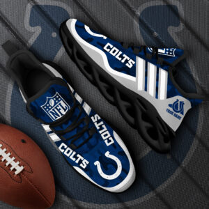 Indianapolis Colts Black Max Soul Shoes 2025 Versions Custom Name 430