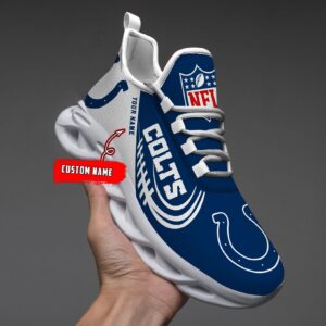 Indianapolis Colts Black Max Soul Shoes 2025 Versions Custom Name 630