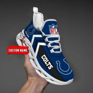 Indianapolis Colts Black Max Soul Shoes 2025 Versions Custom Name 638