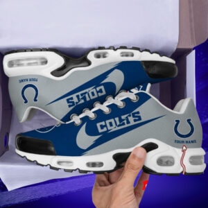Indianapolis Colts Logo Custom Name Air Max Shoes Air Cushion Sneakers