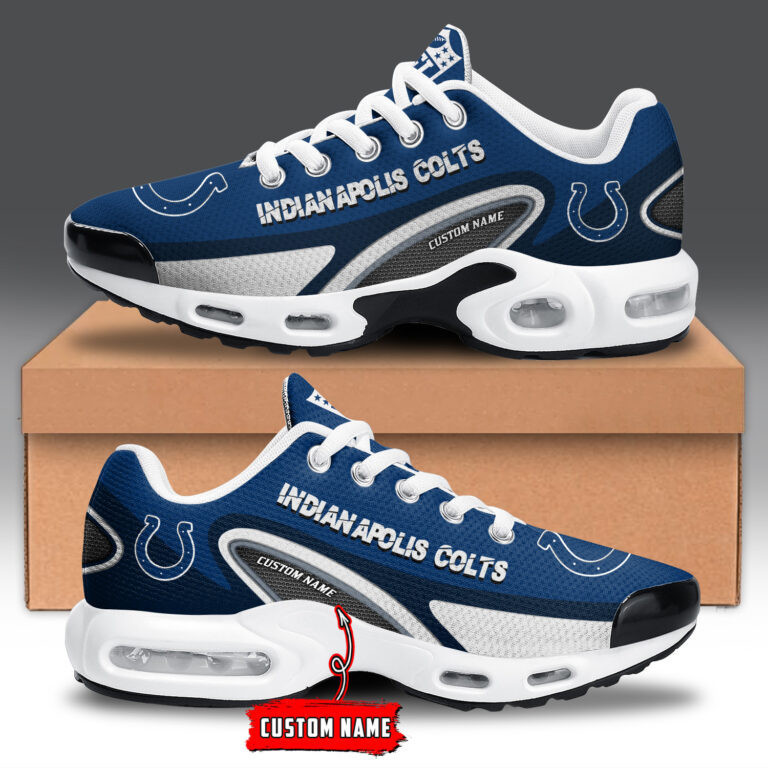 Indianapolis Colts Personalized Name Team Logo Mix Colors Oval Line Shoes Air Cushion Sneakers 1 Indianapolis Colts Personalized Name Team Logo Mix Colors Oval Line Shoes Air Cushion Sneakers