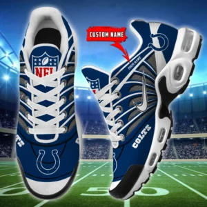 Indianapolis Colts Personalized Name Team Mix Colors Sport Team Air Max Shoes Air Cushion Sneakers 483zz-2361
