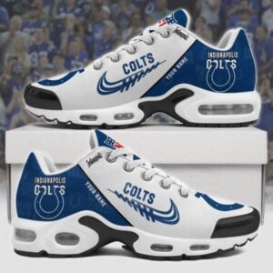 Indianapolis Colts Personalized Name Team Mix Colors Wing Logo Air Max Shoes Air Cushion Sneakers