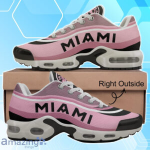 Inter Miami Cf Soccer Pink And Black Waves Air Max Shoes Air Cushion Sneakers