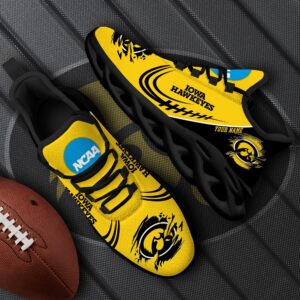 Iowa Hawkeyes Black Max Soul Shoes 2025 Versions Custom Name 016