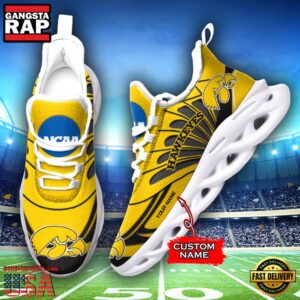NCAA Iowa Hawkeyes Custom Name Air Max Shoes Air Cushion Sneakerss