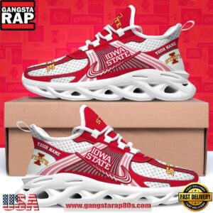 Iowa State Cyclones Custom Name Clunky Sneaker Max Soul Shoes