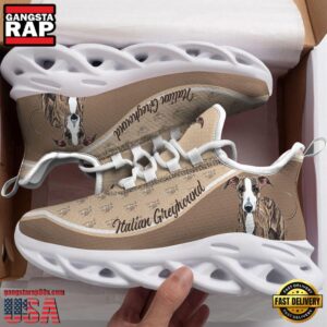 Italian Greyhound Dogs Lover Air Max Shoes Air Cushion Sneakers, Running Sneakers
