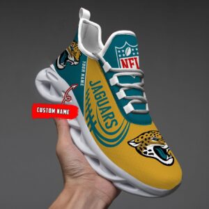 Jacksonville Jaguars Black Max Soul Shoes 2025 Versions Custom Name 630