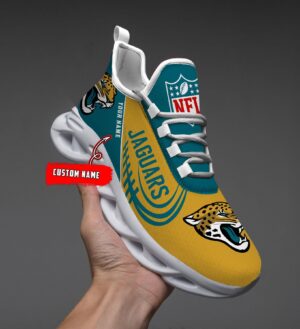 Jacksonville Jaguars Black Max Soul Shoes 2026 Versions Custom Name 630