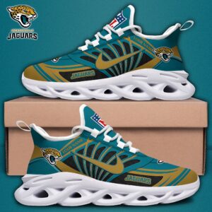 Jacksonville Jaguars Black Max Soul Shoes 2025 Versions Custom Name 898